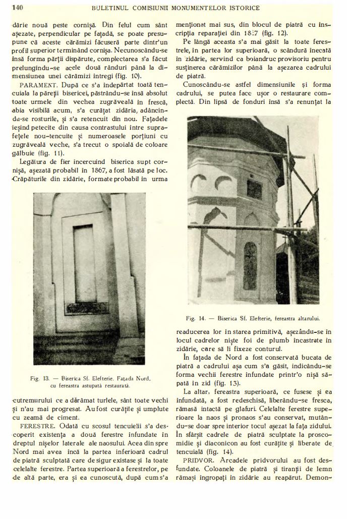 biserica sf elefterie vechi cartier cotroceni renovare perioada interbelica stefan bals perioada 1929 - 1935 Fila 10